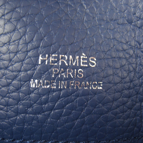 Replica Hermes Jypsiere Fjord Leather Messenger Bag Grey H6508 - 1:1 Copy